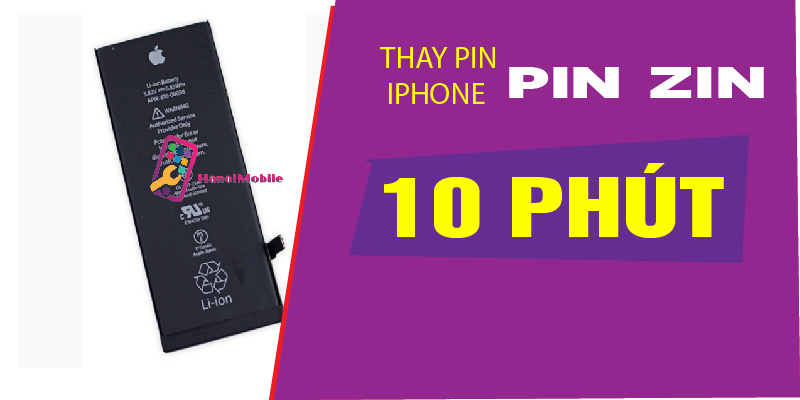 Hình 1: Thay Pin zin chỉ mất 10 phút tại Hanoimobile